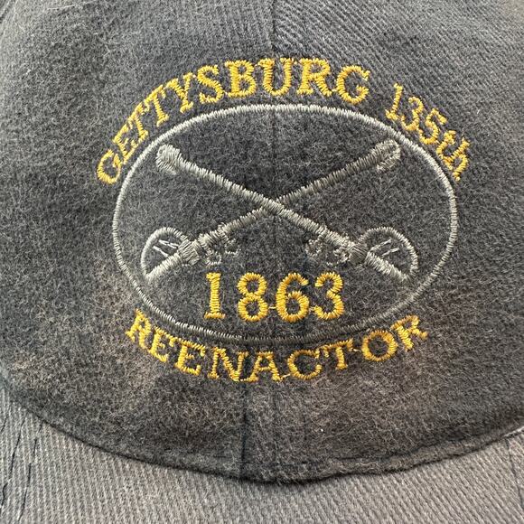 Vintage Gettysburg 135th Reenactor Hat 1863 Baseball Cap - Picture 5 of 5